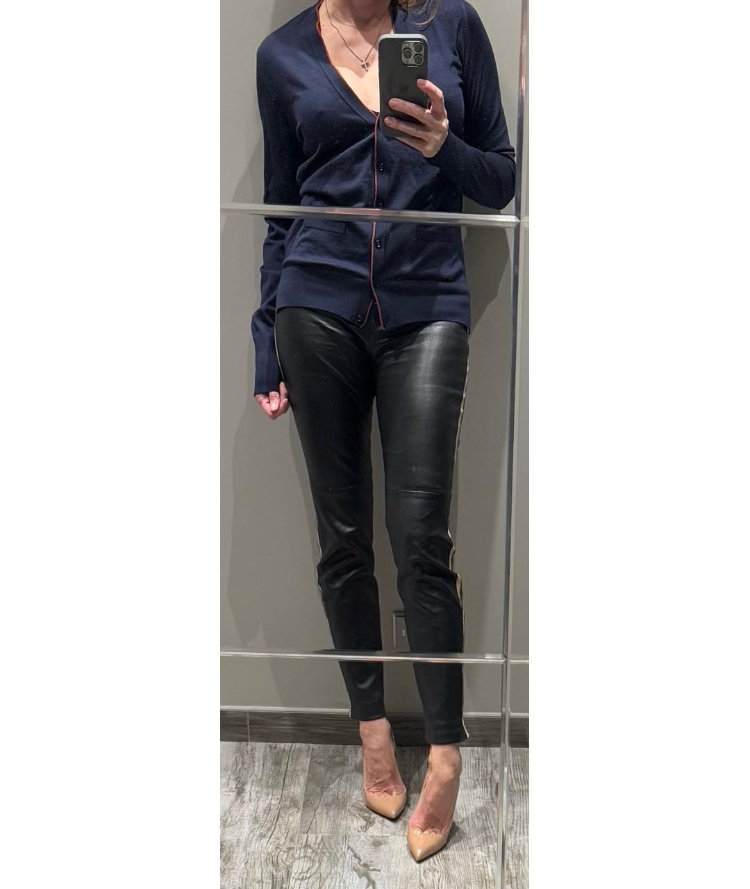 LORO PIANA Темно-синий шерстяной кардиган, фото 4