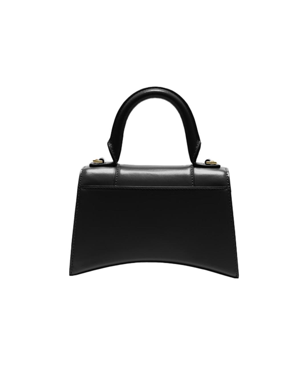 BALENCIAGA Черная кожаная сумка через плечо, фото 3