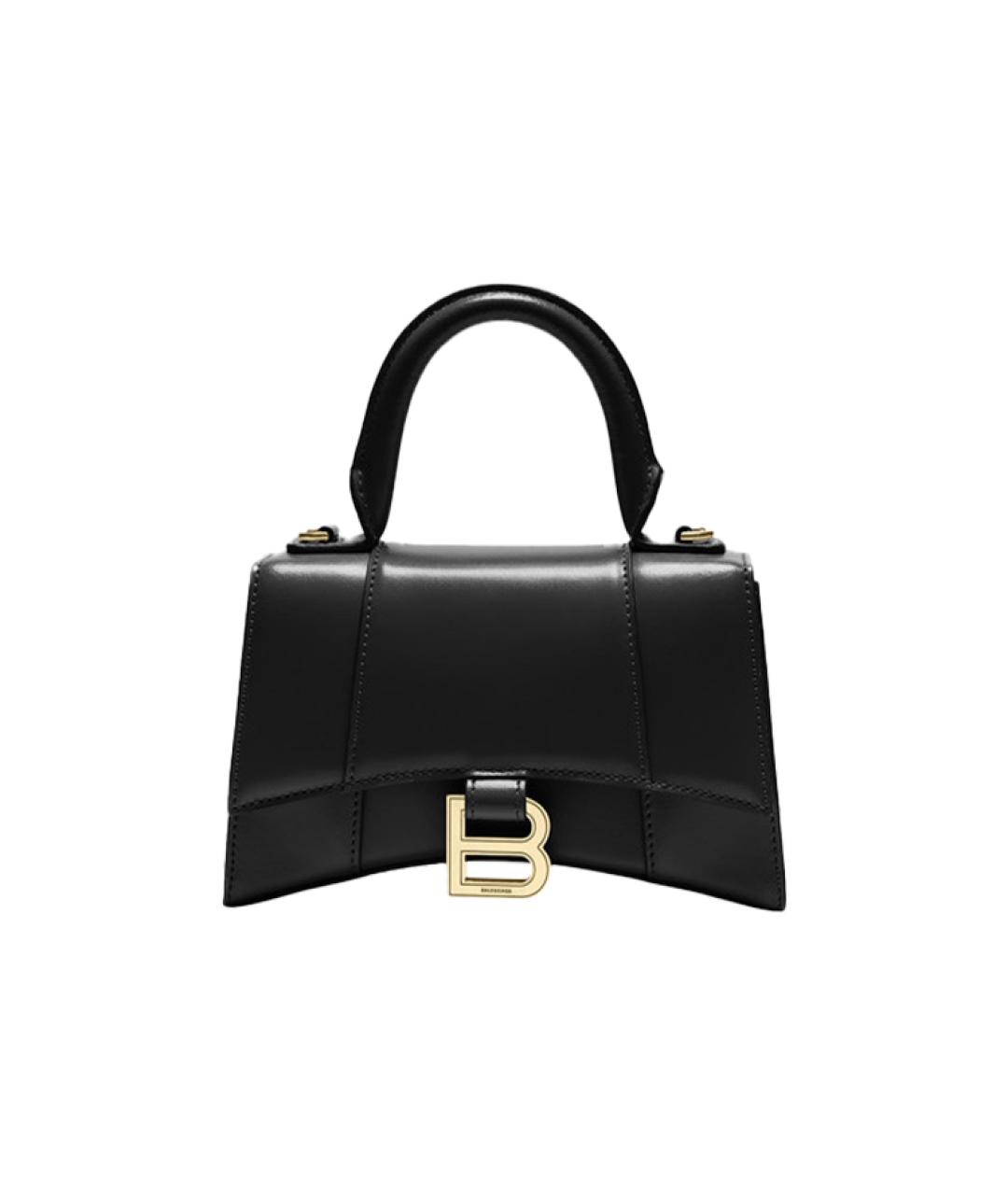 BALENCIAGA Черная кожаная сумка через плечо, фото 7