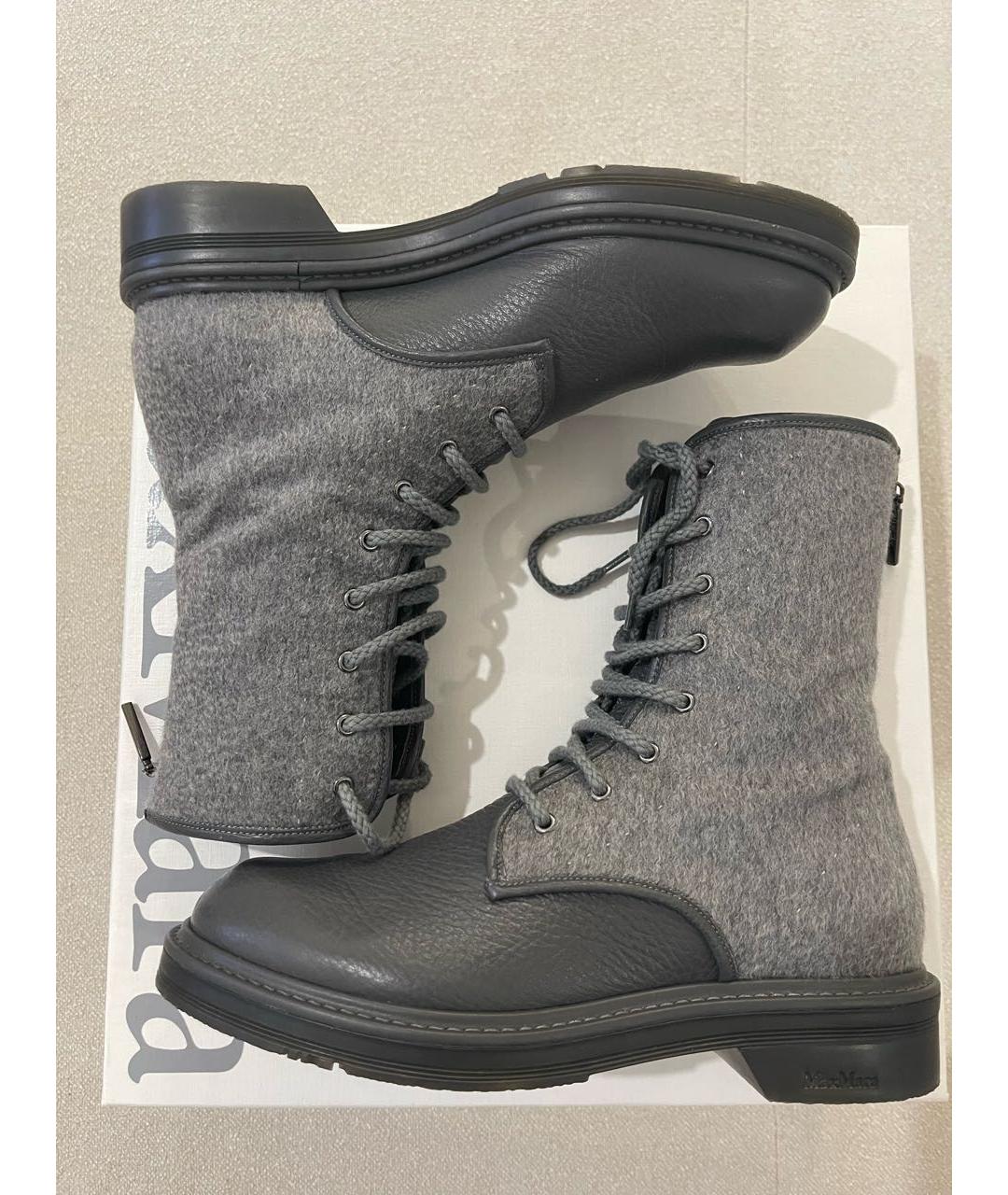 MAX MARA Серые ботинки, фото 6