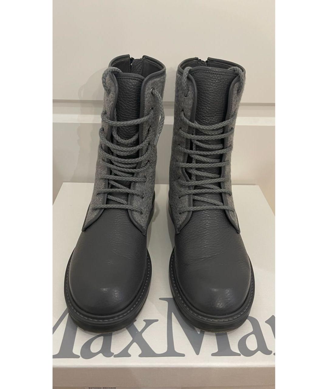 MAX MARA Серые ботинки, фото 2