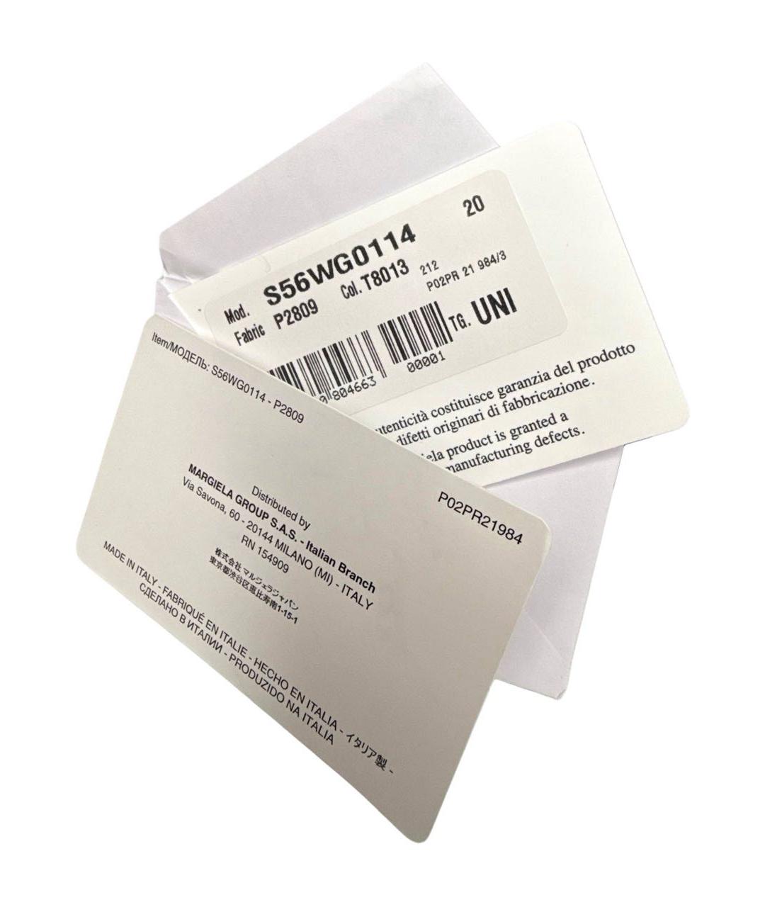 MAISON MARGIELA Черная кожаная сумка через плечо, фото 8