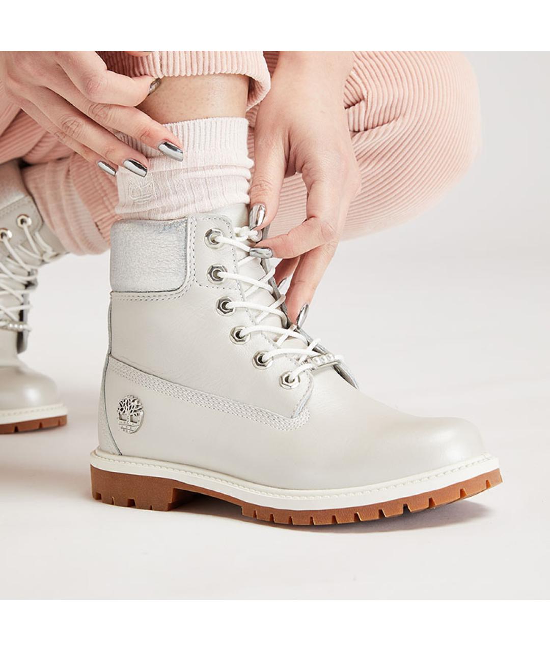 TIMBERLAND Серые кожаные полусапоги, фото 7