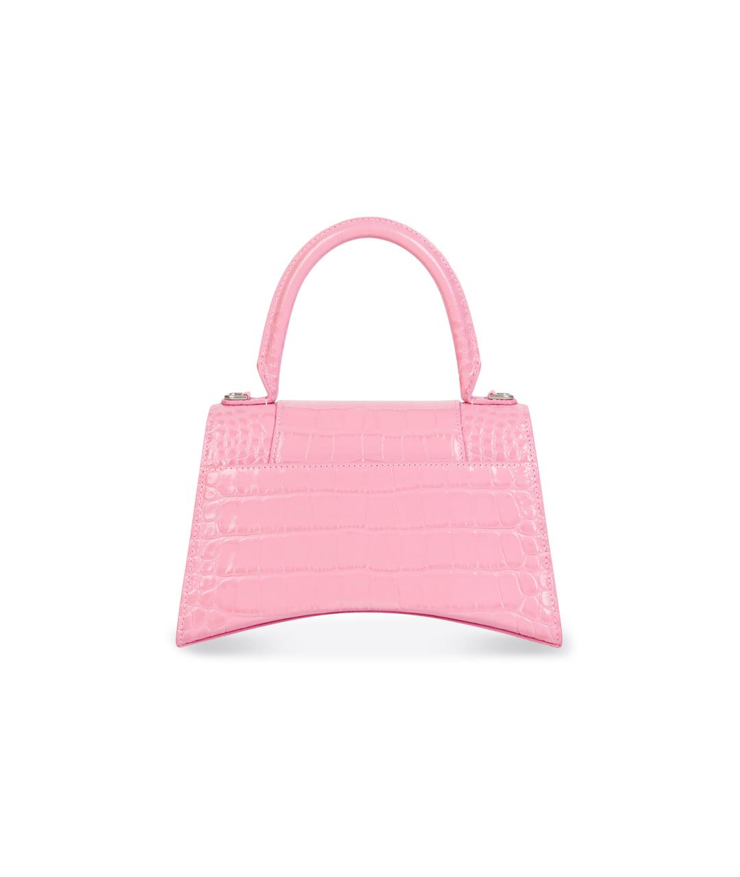 BALENCIAGA Розовая кожаная сумка через плечо, фото 3