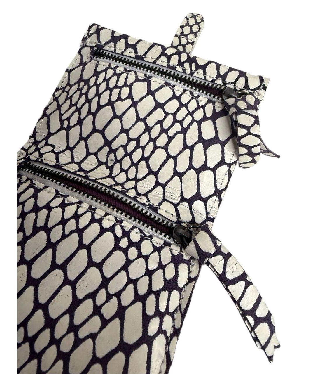 MAISON MARGIELA Белая кожаная сумка через плечо, фото 7