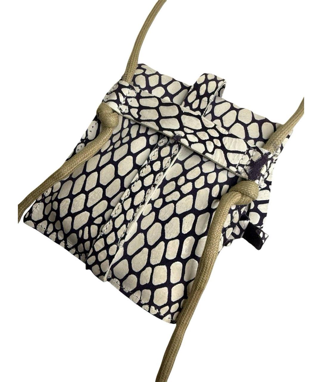 MAISON MARGIELA Белая кожаная сумка через плечо, фото 4