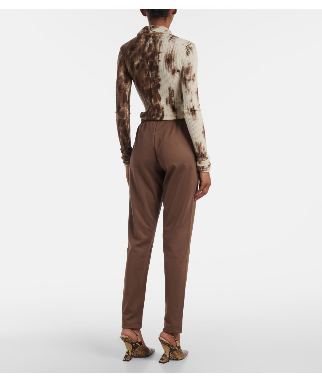 THE ATTICO Коричневые спортивные брюки и шорты, фото 3