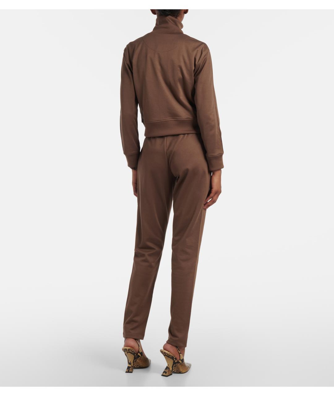 THE ATTICO Коричневые спортивные брюки и шорты, фото 4