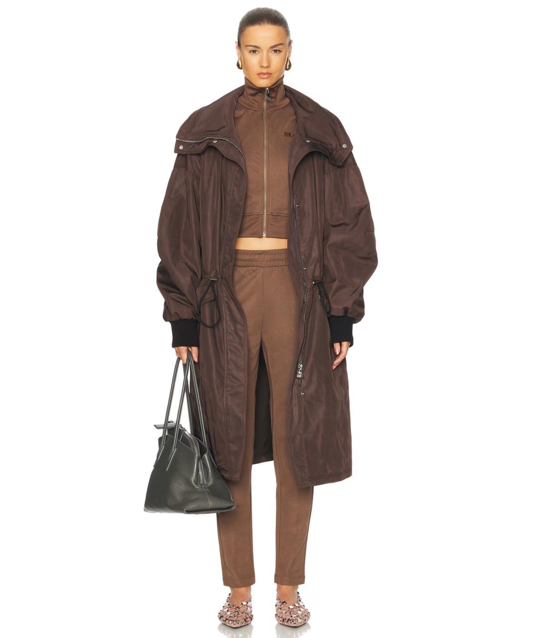 THE ATTICO Коричневая спортивная куртка, фото 5