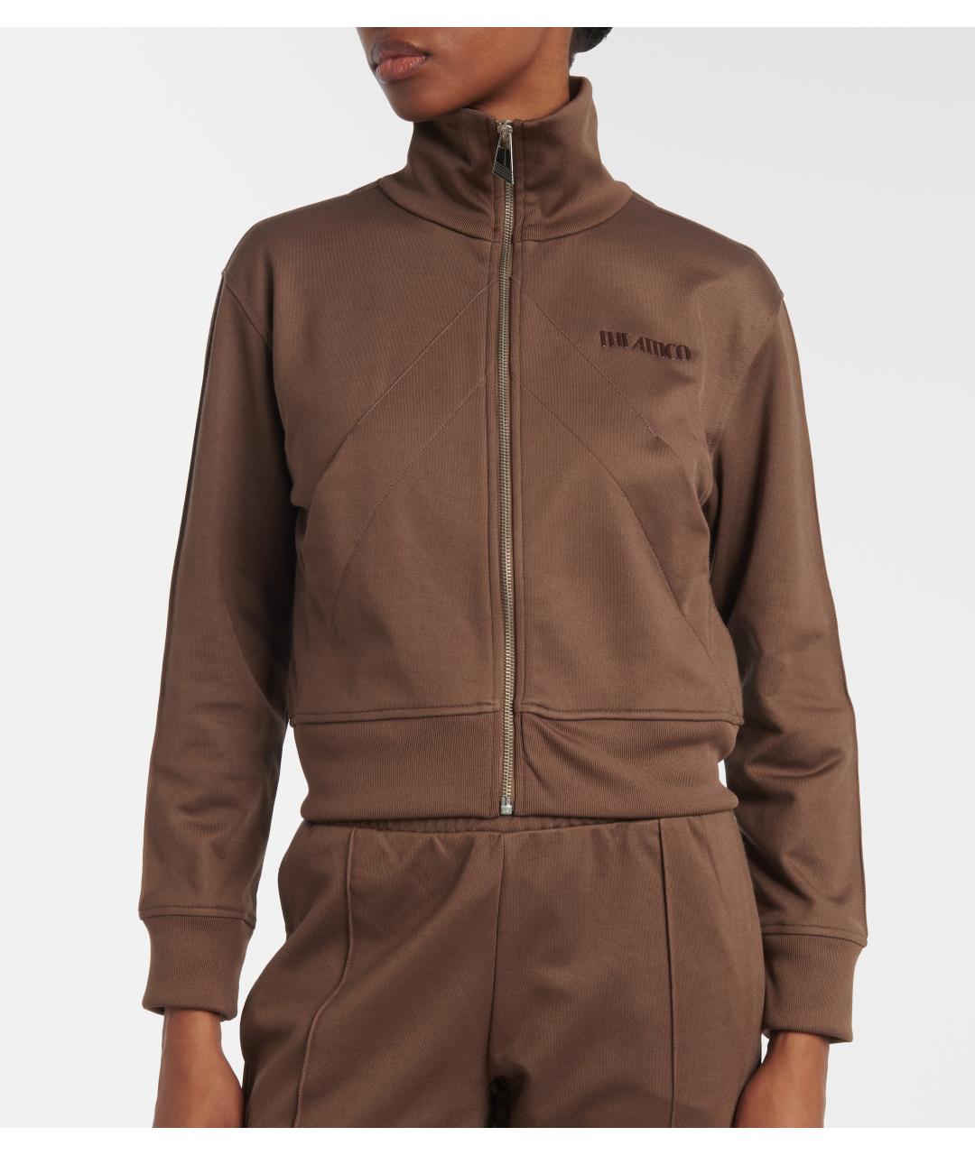 THE ATTICO Коричневая спортивная куртка, фото 2
