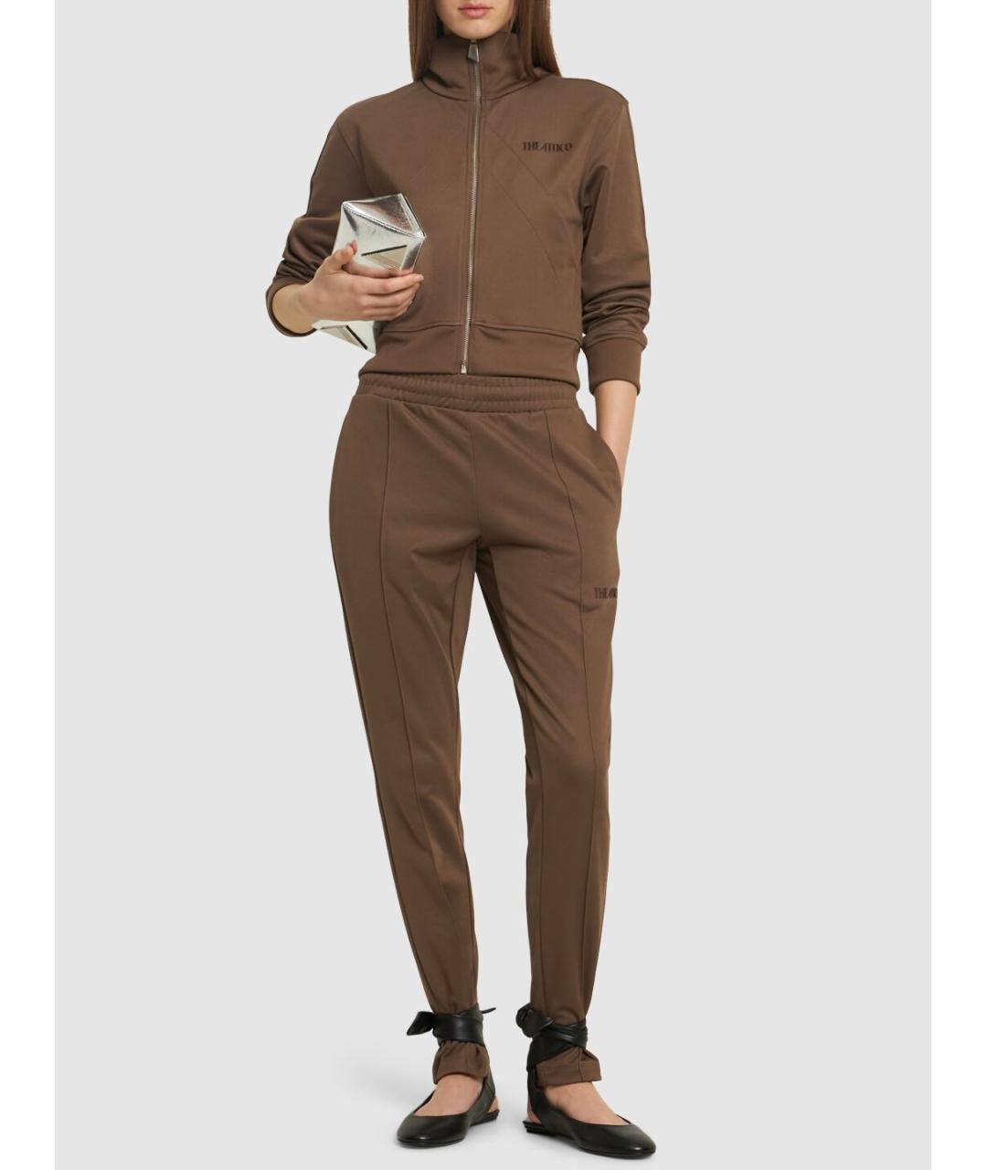 THE ATTICO Коричневая спортивная куртка, фото 3