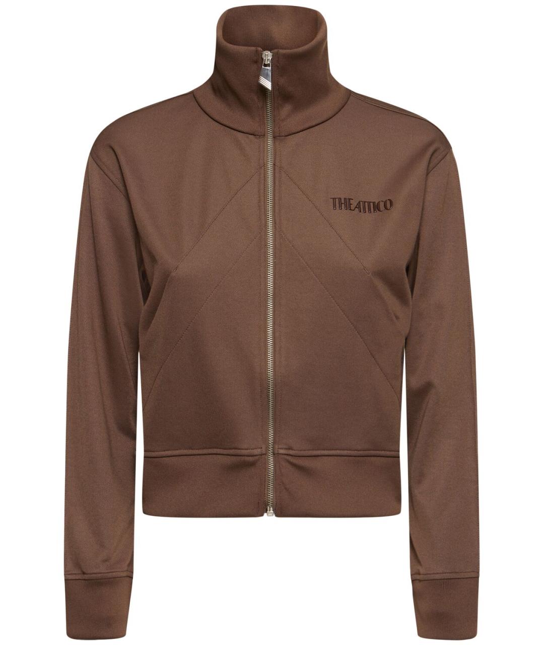 THE ATTICO Коричневая спортивная куртка, фото 1