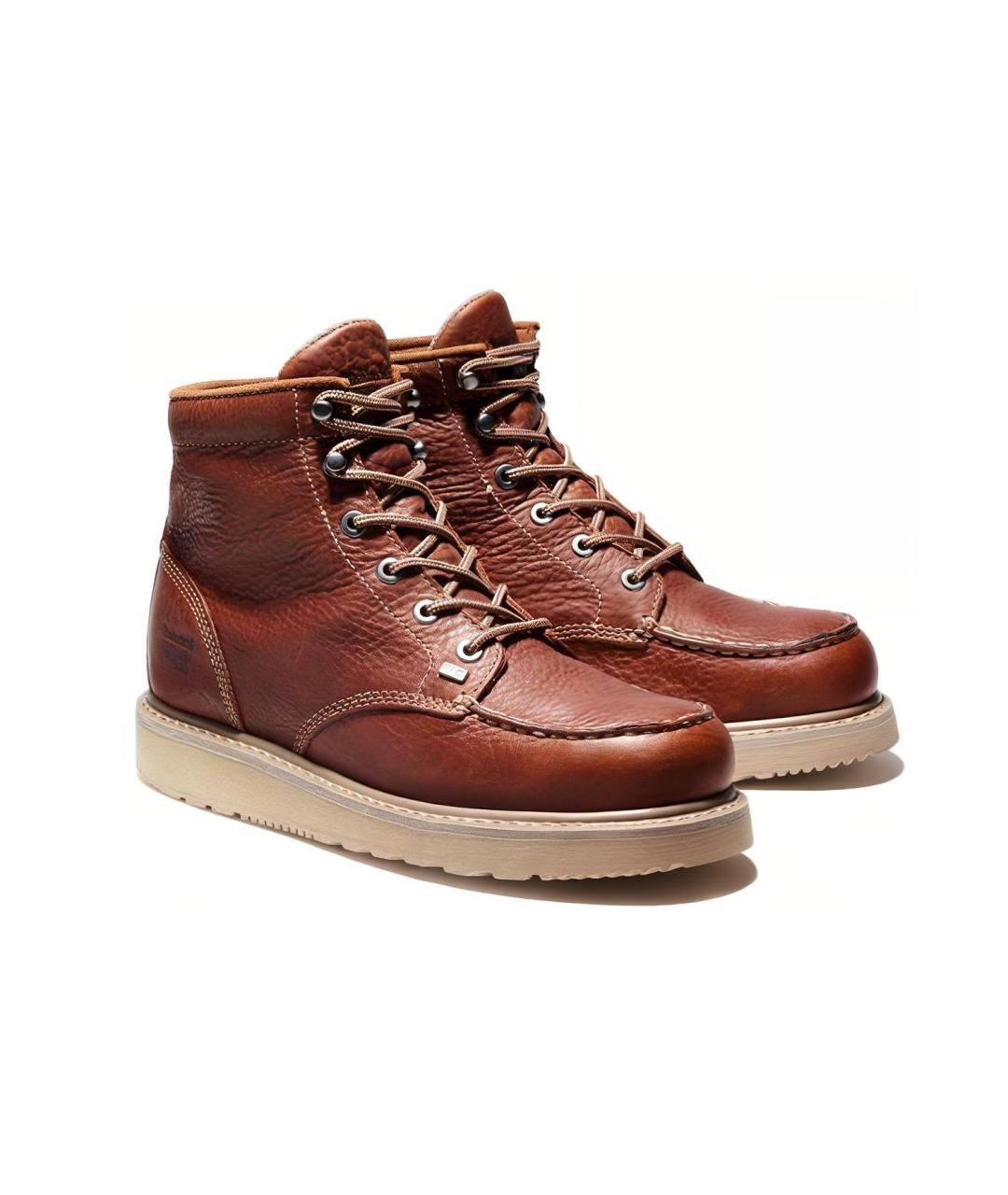 TIMBERLAND Коричневые кожаные высокие ботинки, фото 2