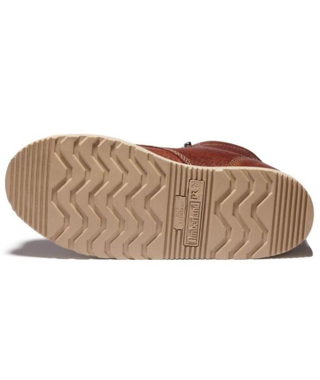 TIMBERLAND Коричневые кожаные высокие ботинки, фото 4