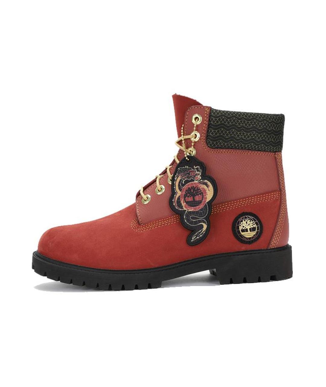 TIMBERLAND Красные высокие ботинки, фото 7