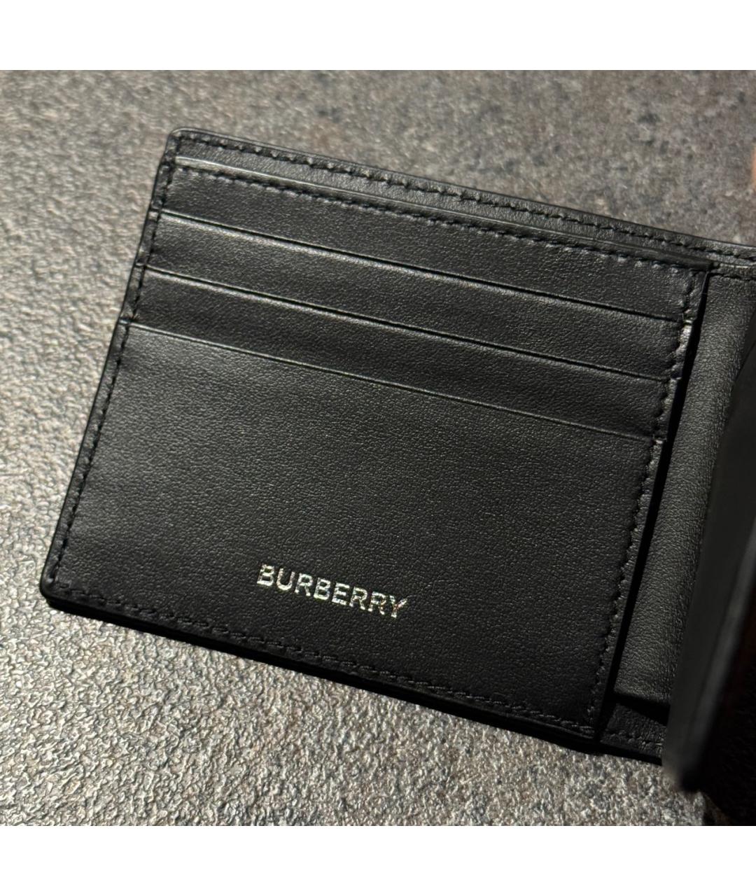 BURBERRY Бежевый кожаный кошелек, фото 7