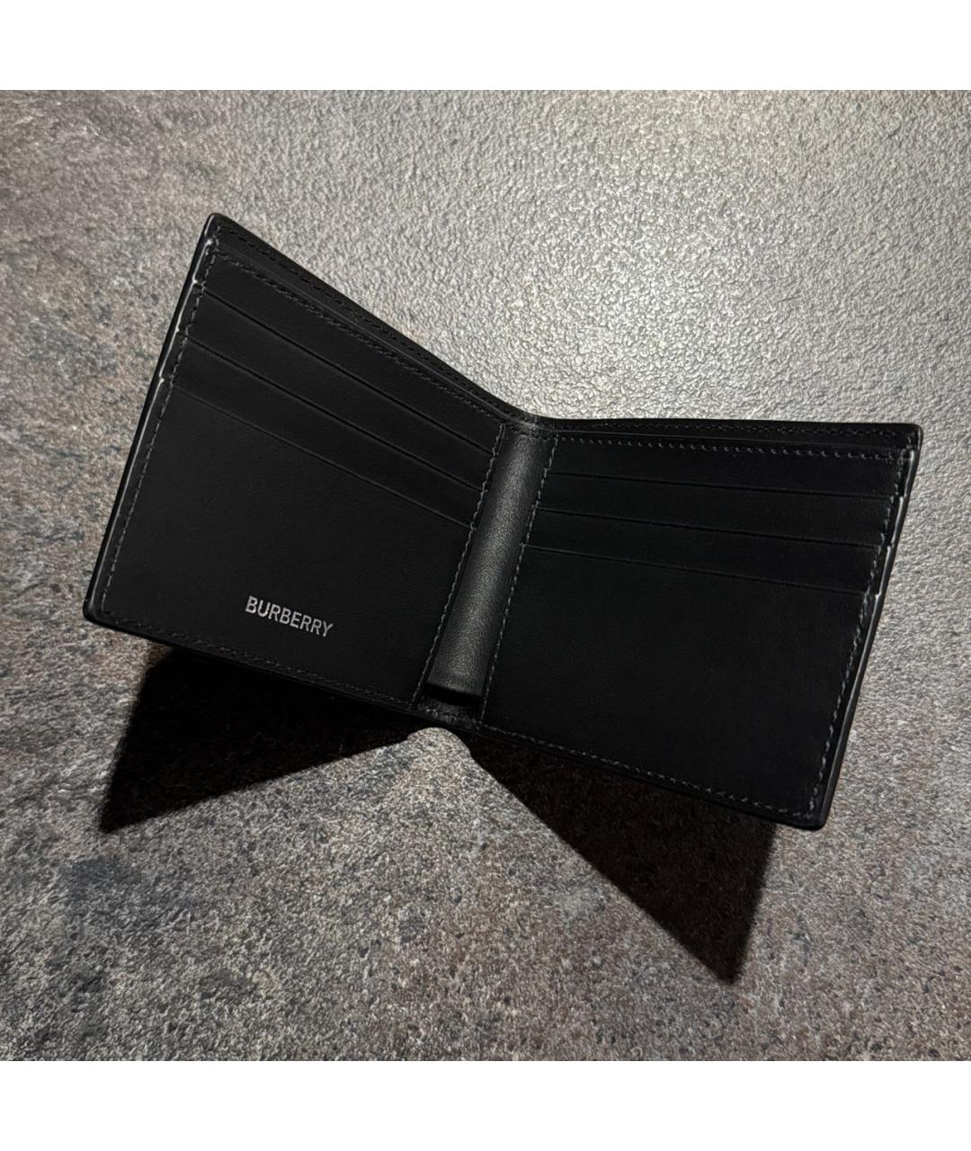 BURBERRY Бежевый кожаный кошелек, фото 6