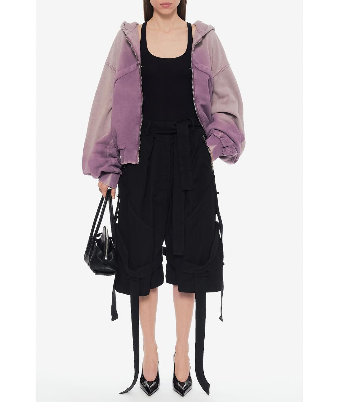 THE ATTICO Черные шорты, фото 2