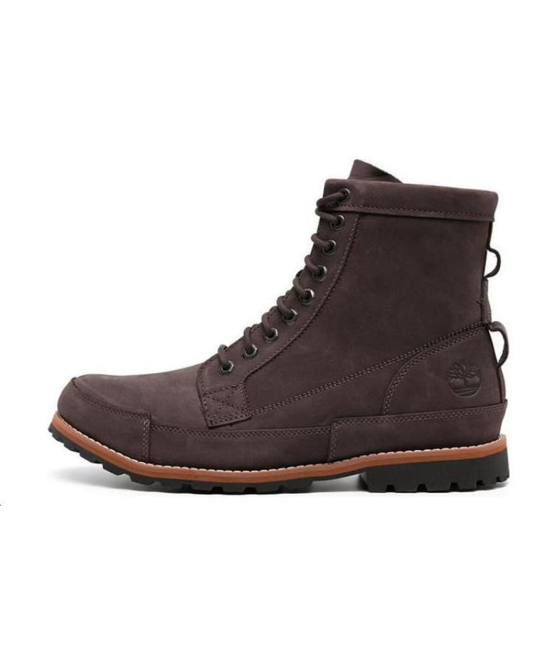 TIMBERLAND Коричневые нубуковые высокие ботинки, фото 5