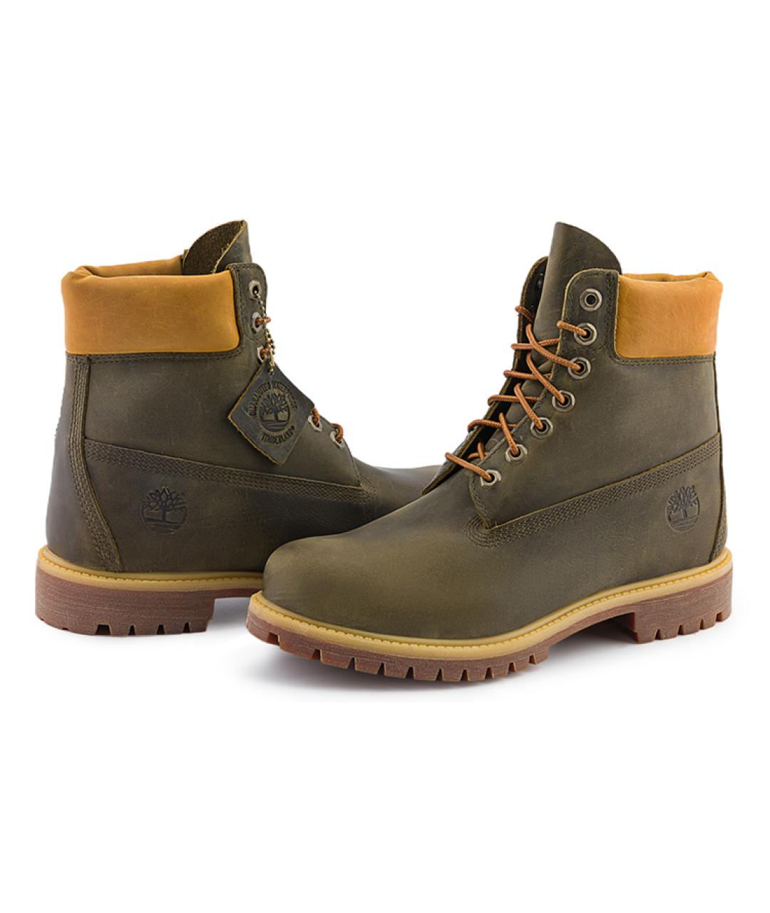 TIMBERLAND Хаки высокие ботинки, фото 5