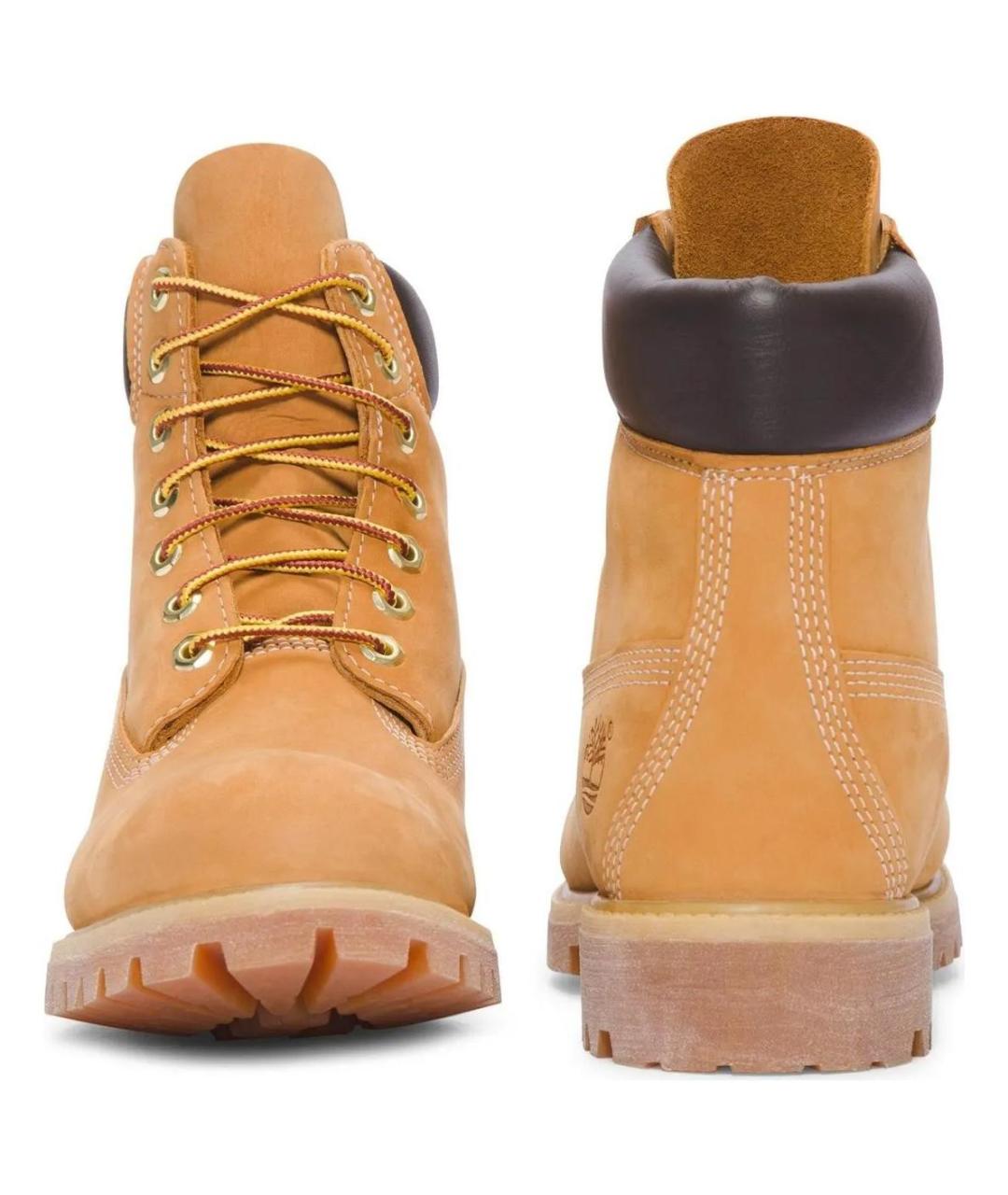 TIMBERLAND Горчичные нубуковые высокие ботинки, фото 3