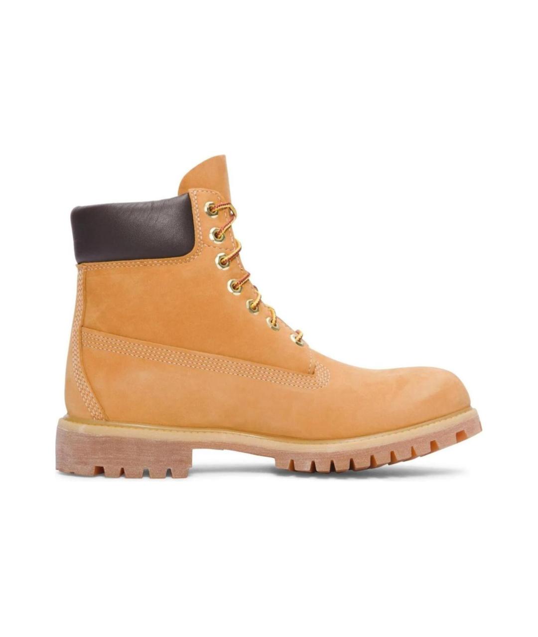 TIMBERLAND Горчичные нубуковые высокие ботинки, фото 2