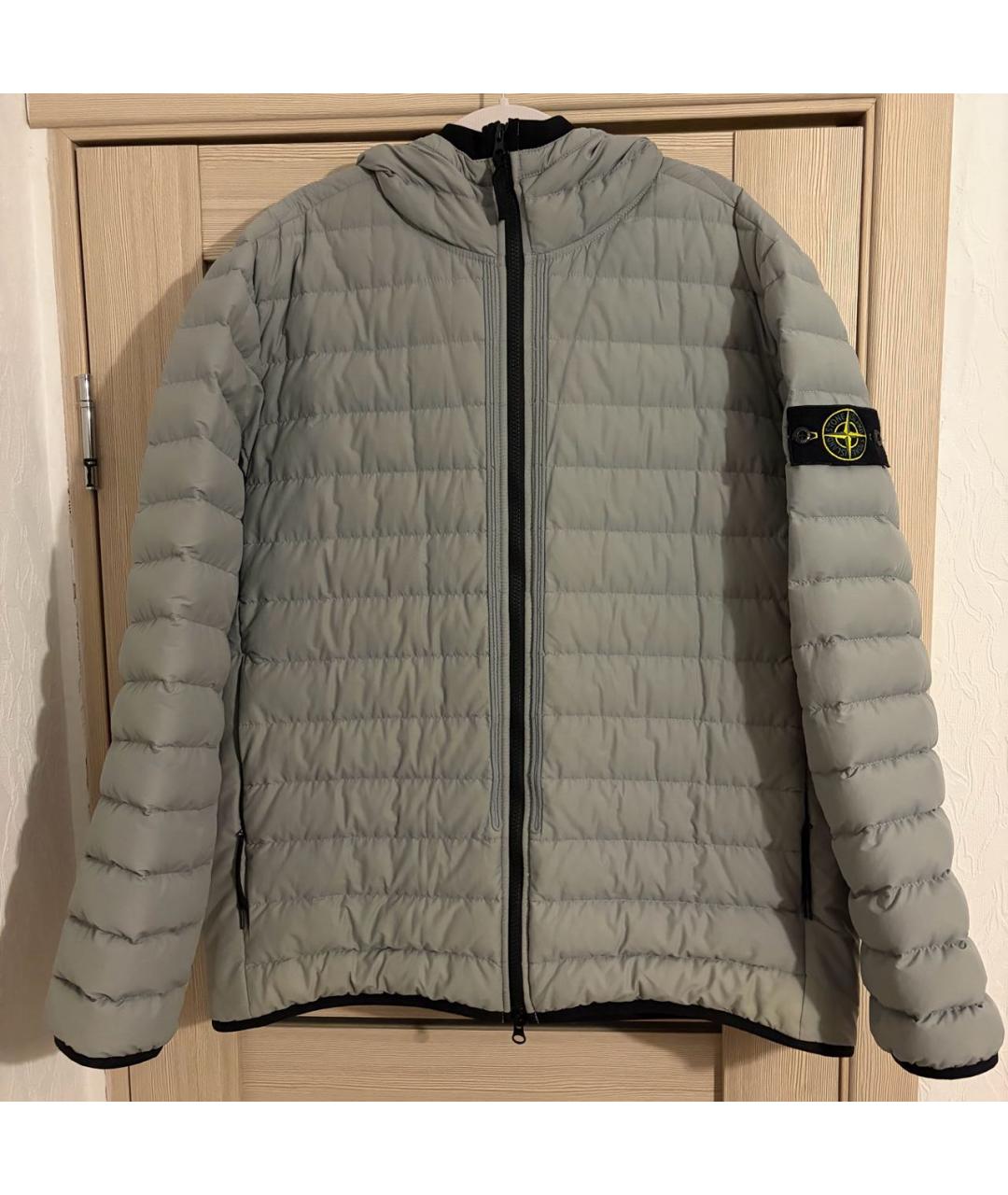 STONE ISLAND Серая хлопковая куртка, фото 6