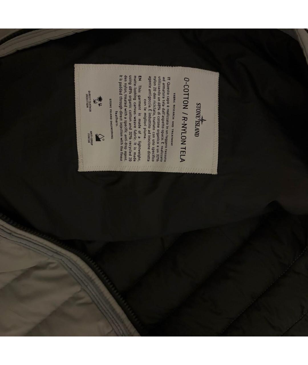 STONE ISLAND Серая хлопковая куртка, фото 4