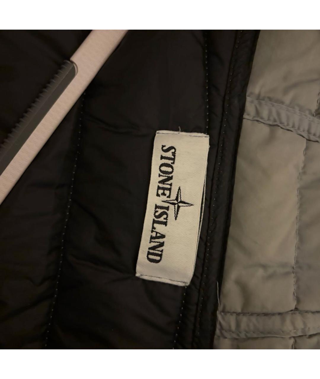 STONE ISLAND Серая хлопковая куртка, фото 3