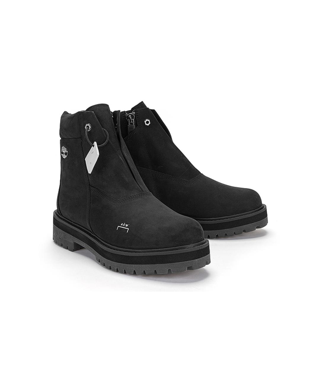 TIMBERLAND Черные нубуковые высокие ботинки, фото 4