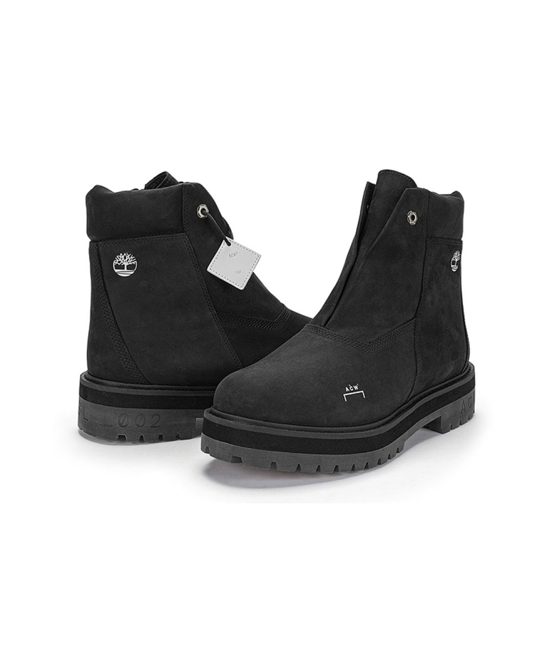 TIMBERLAND Черные нубуковые высокие ботинки, фото 5