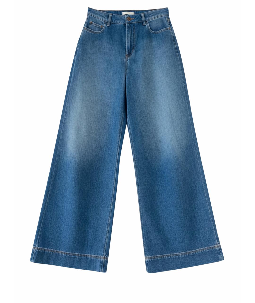 WEEKEND MAX MARA Синие хлопковые джинсы клеш, фото 1