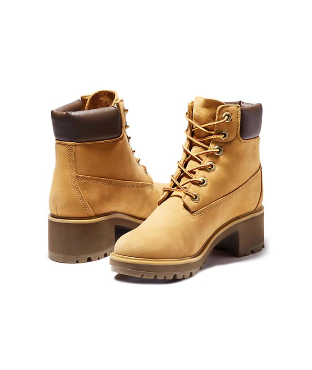 TIMBERLAND Горчичные нубуковые сапоги, фото 4