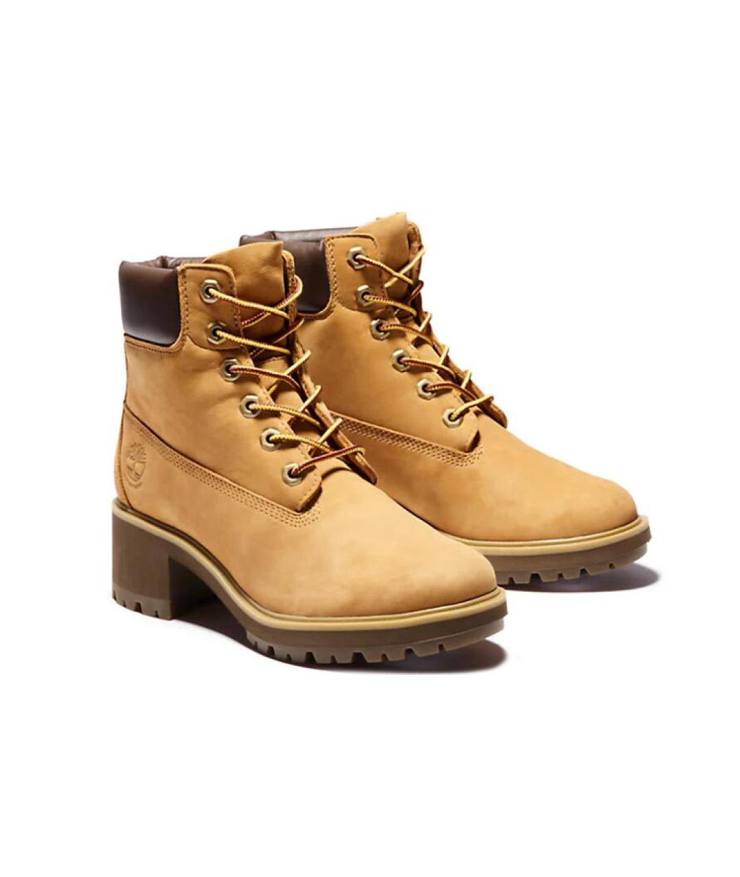 TIMBERLAND Горчичные нубуковые сапоги, фото 3