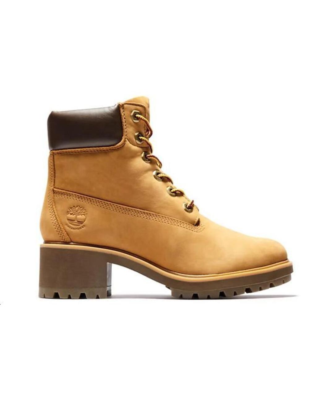 TIMBERLAND Горчичные нубуковые сапоги, фото 1