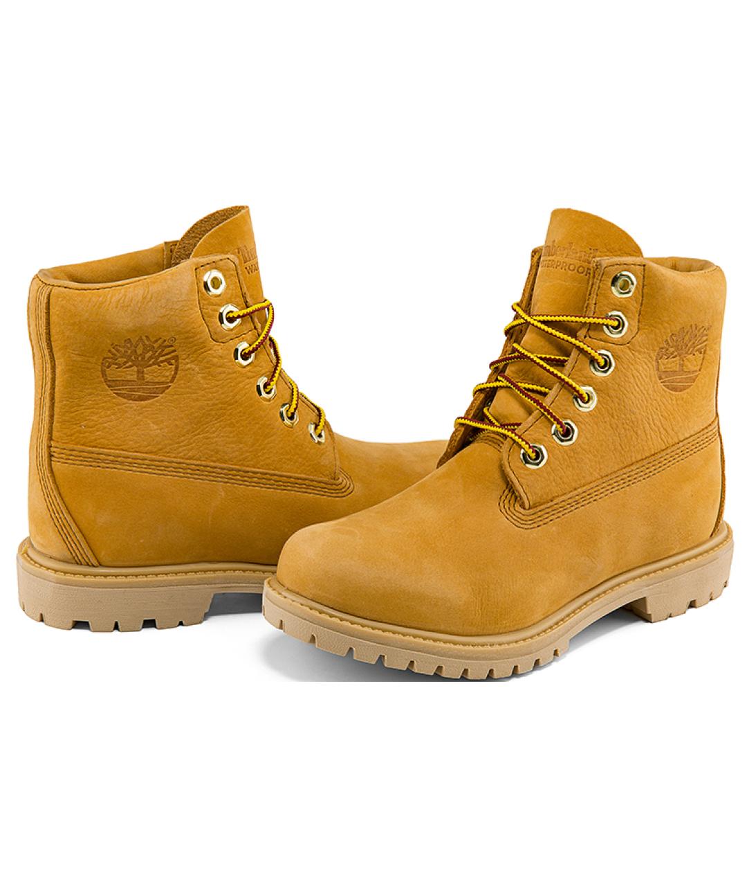 TIMBERLAND Желтые нубуковые полусапоги, фото 5