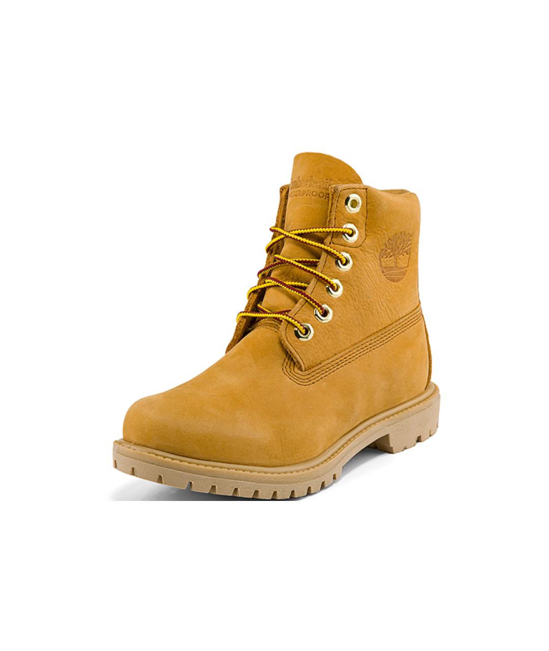 TIMBERLAND Желтые нубуковые полусапоги, фото 3