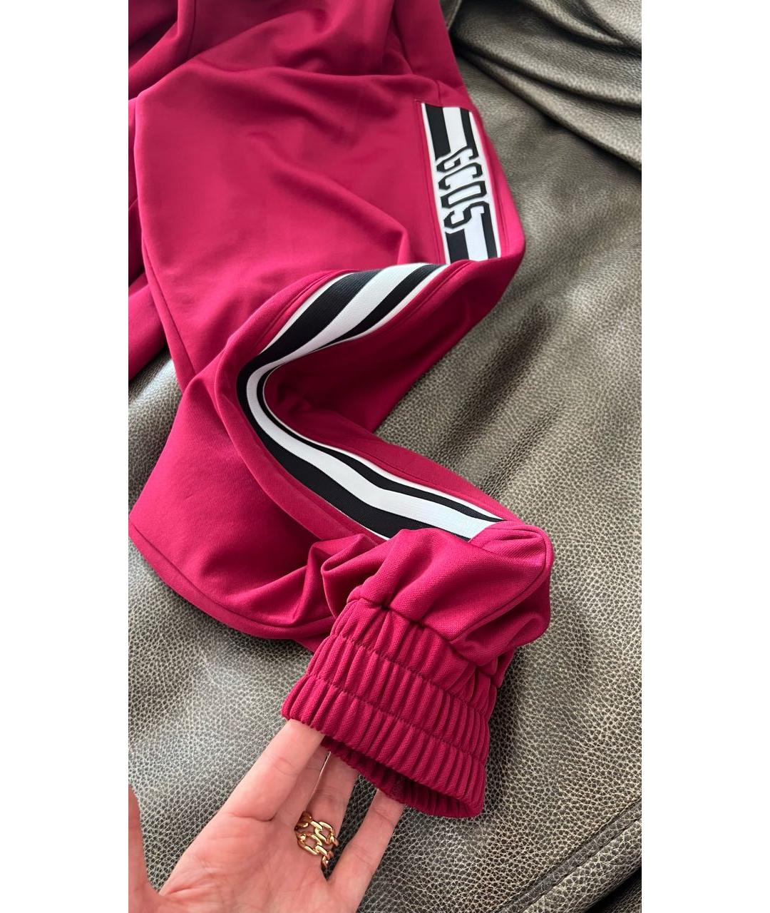 GCDS Бордовые спортивные брюки и шорты, фото 2