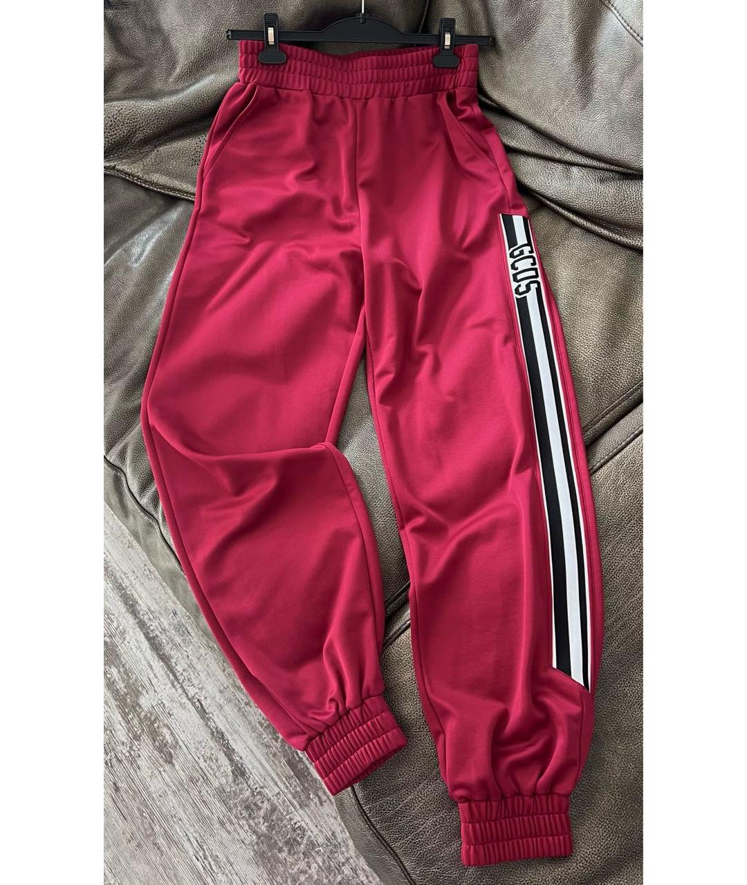 GCDS Бордовые спортивные брюки и шорты, фото 9