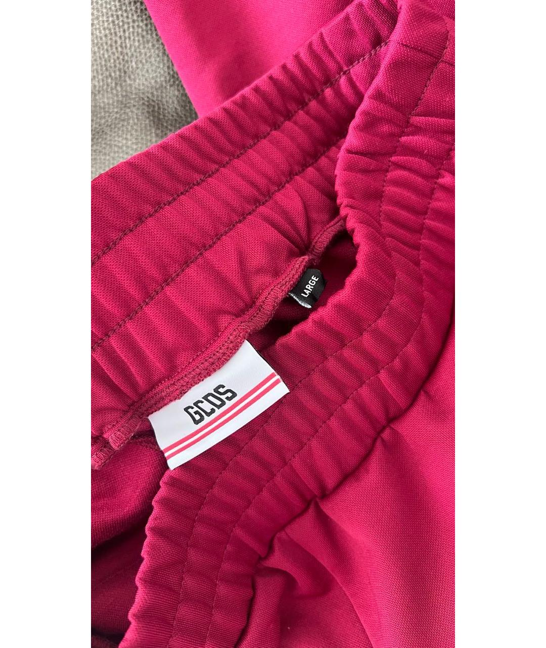 GCDS Бордовые спортивные брюки и шорты, фото 3