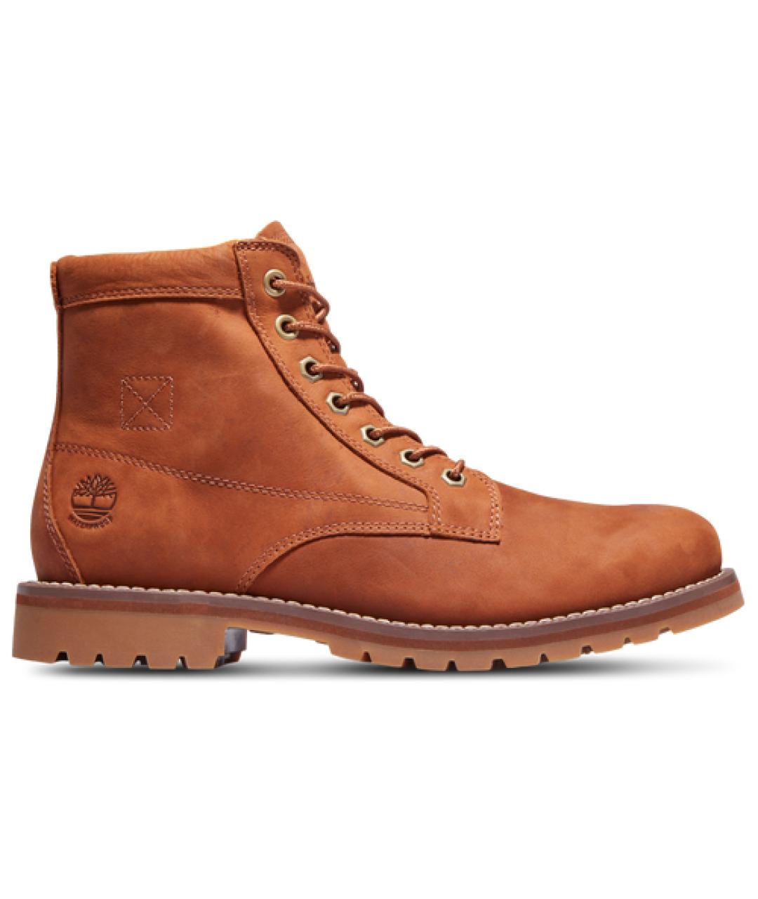 TIMBERLAND Коричневые кожаные высокие ботинки, фото 1