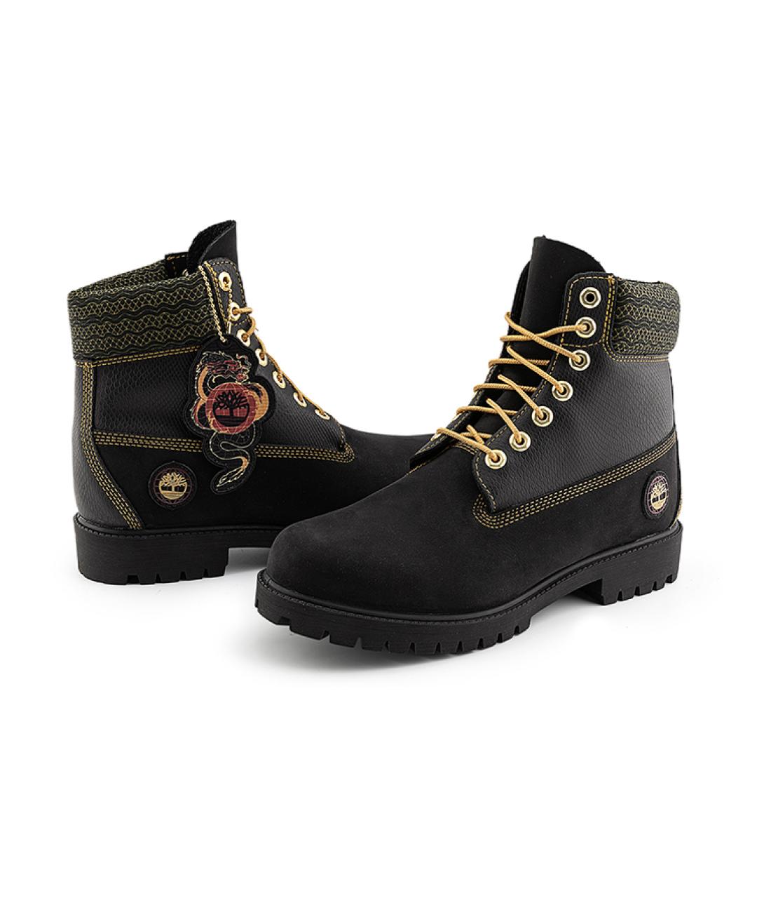 TIMBERLAND Черные нубуковые высокие ботинки, фото 5