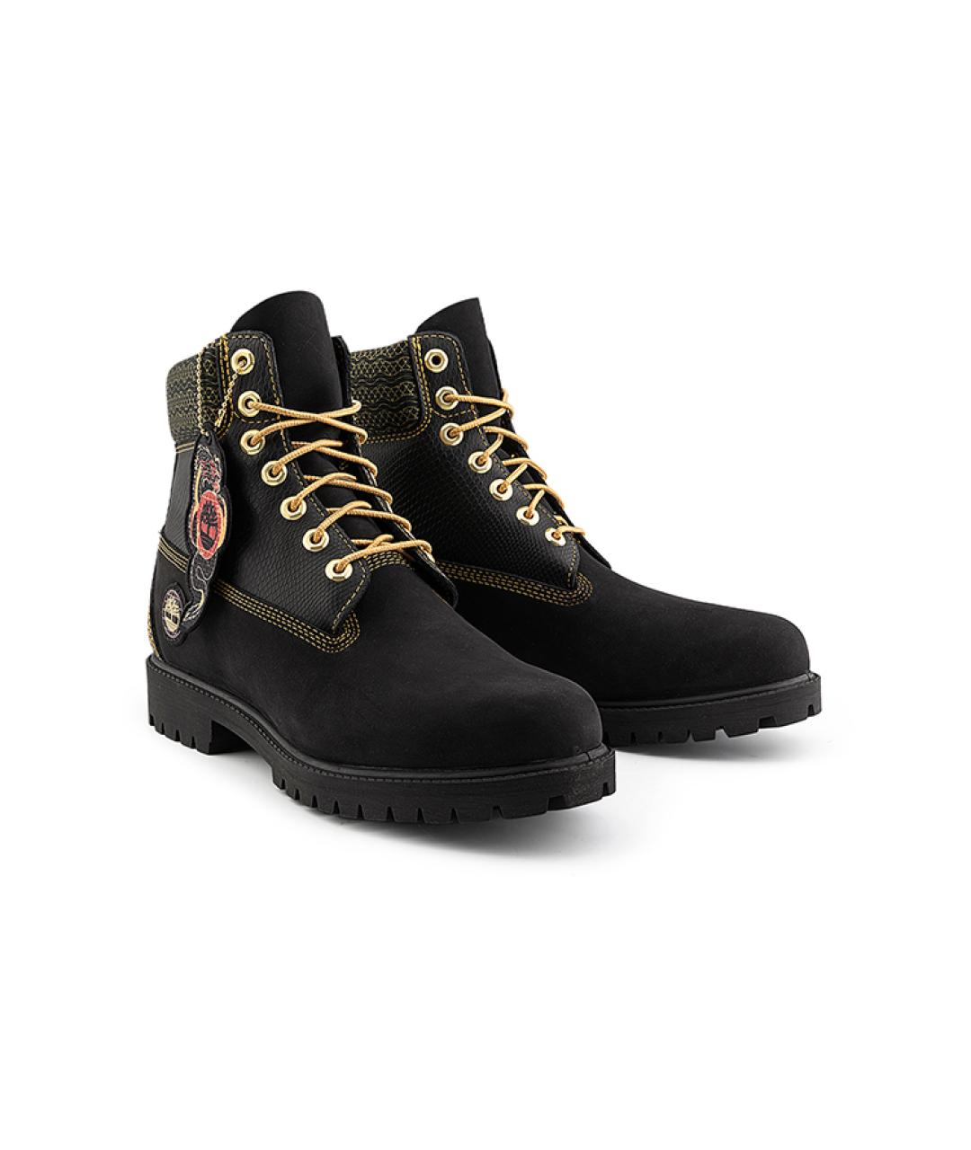 TIMBERLAND Черные нубуковые высокие ботинки, фото 4