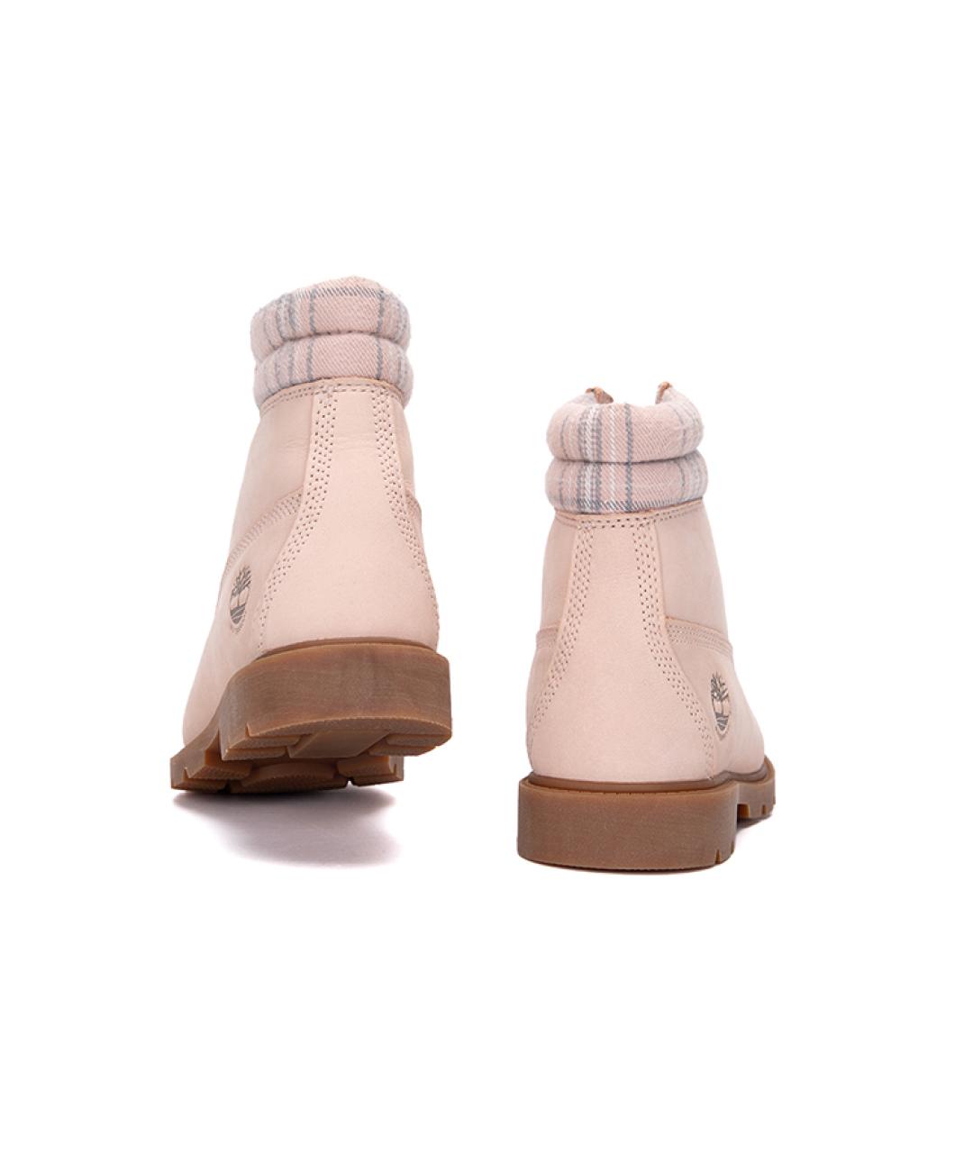 TIMBERLAND Розовые нубуковые полусапоги, фото 3