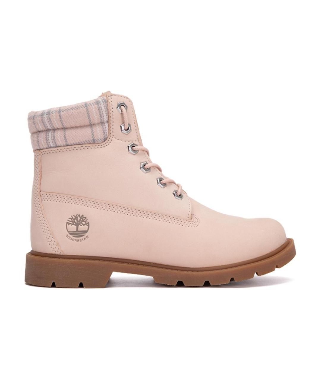 TIMBERLAND Розовые нубуковые полусапоги, фото 1