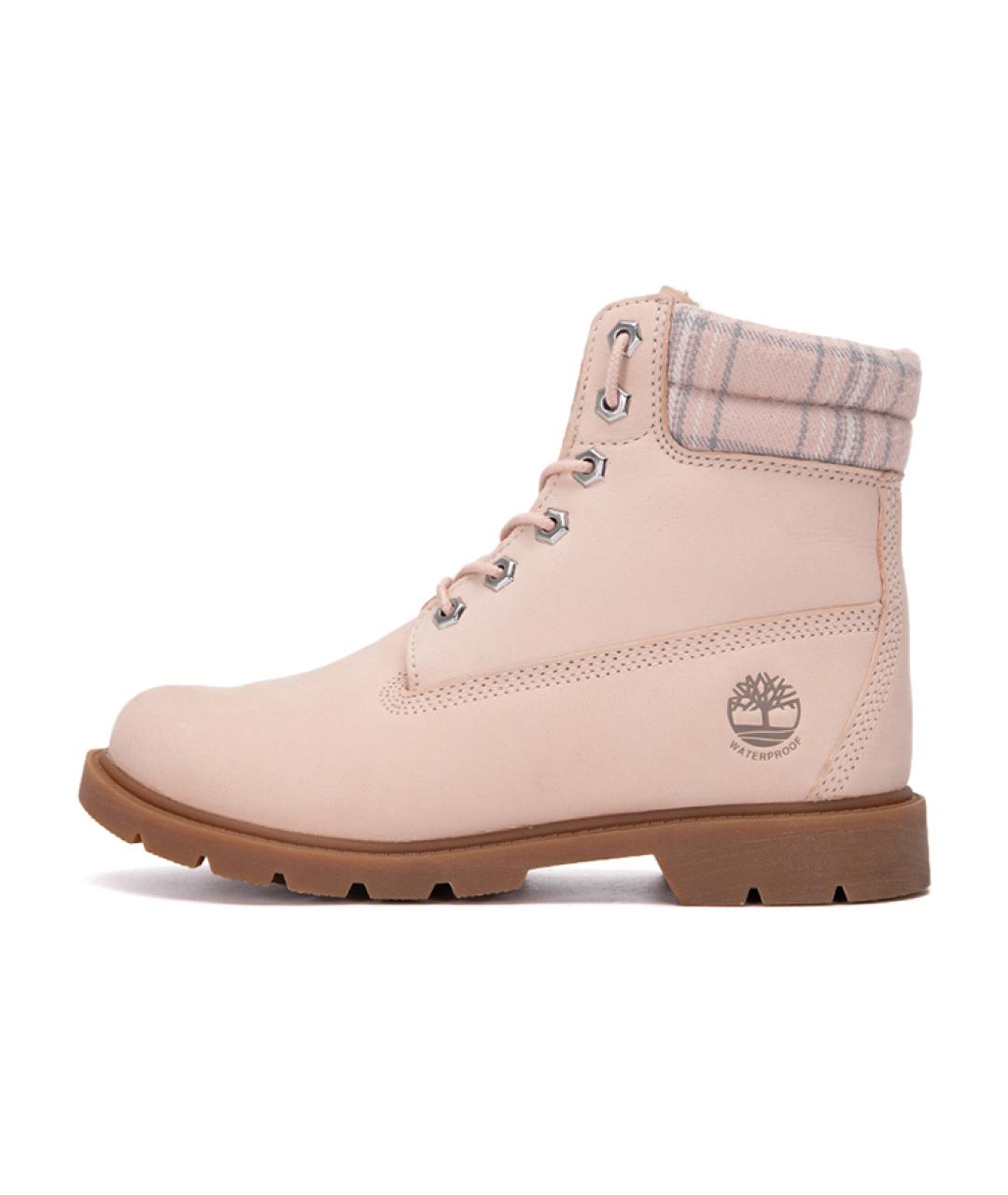 TIMBERLAND Розовые нубуковые полусапоги, фото 5