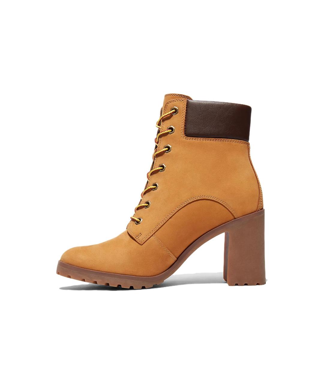 TIMBERLAND Горчичные нубуковые сапоги, фото 2