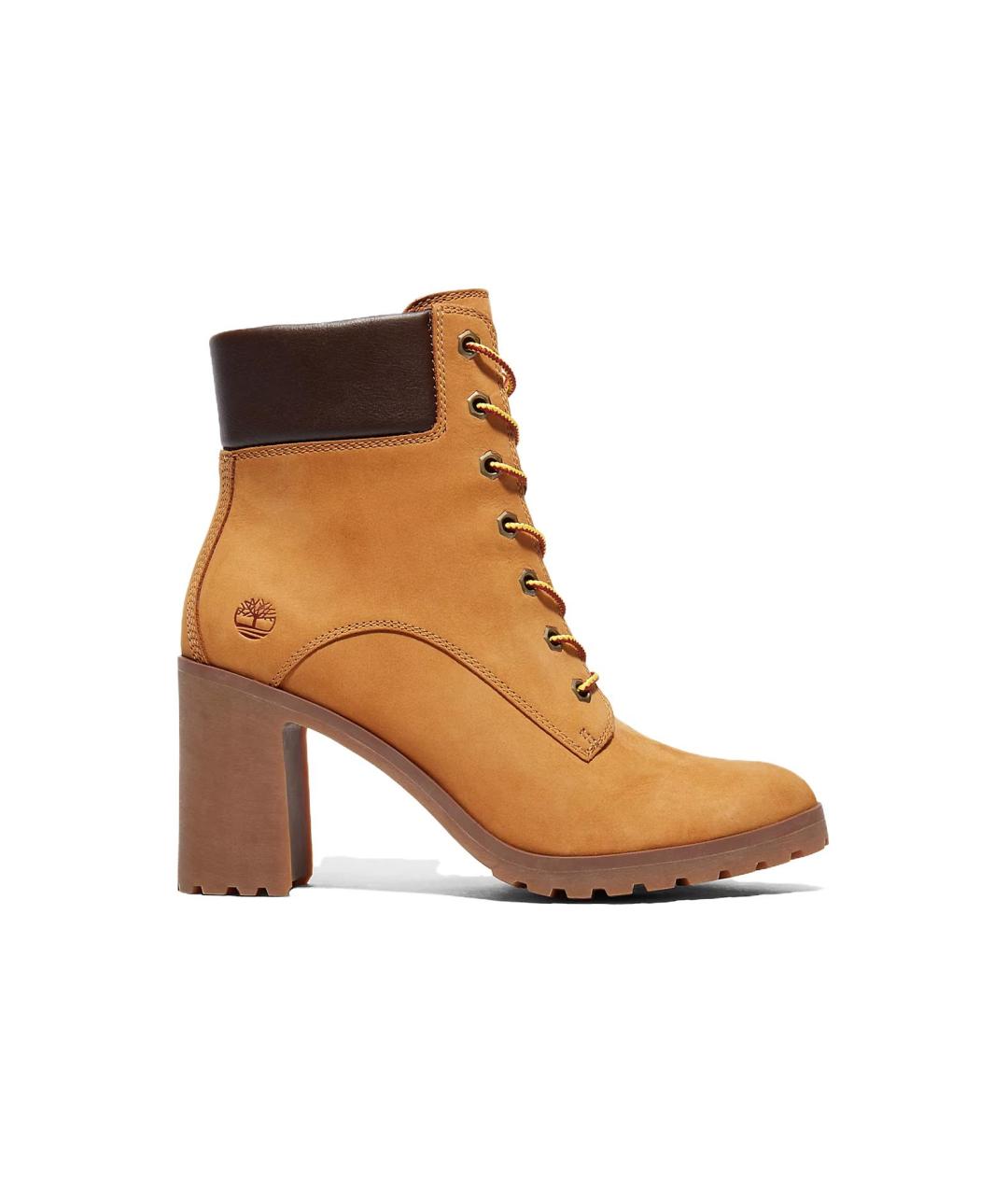 TIMBERLAND Горчичные нубуковые сапоги, фото 1