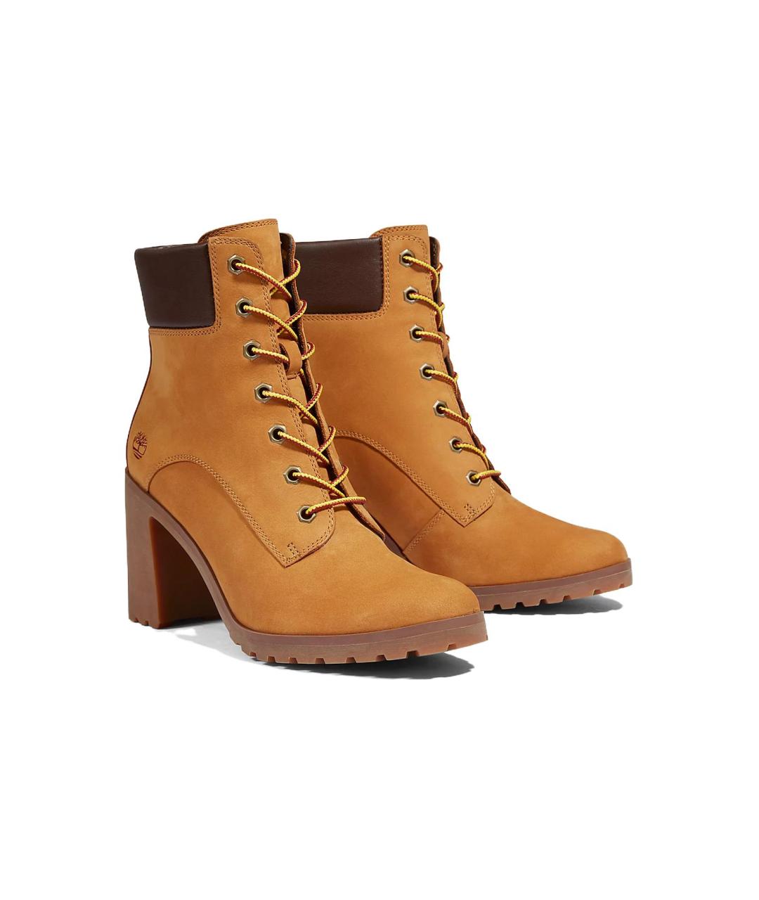 TIMBERLAND Горчичные нубуковые сапоги, фото 3