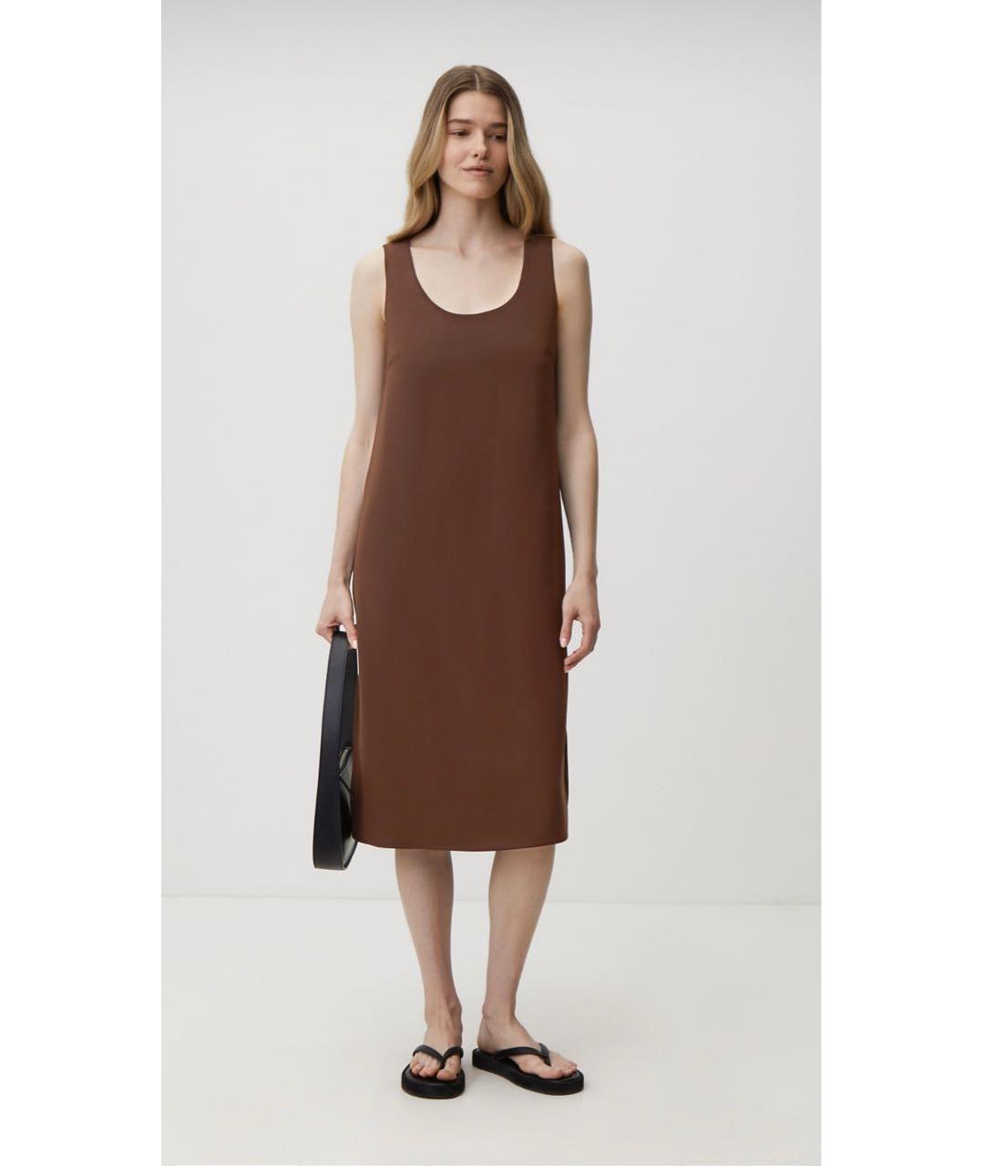 12 STOREEZ Коричневое полиэстеровое повседневное платье, фото 2
